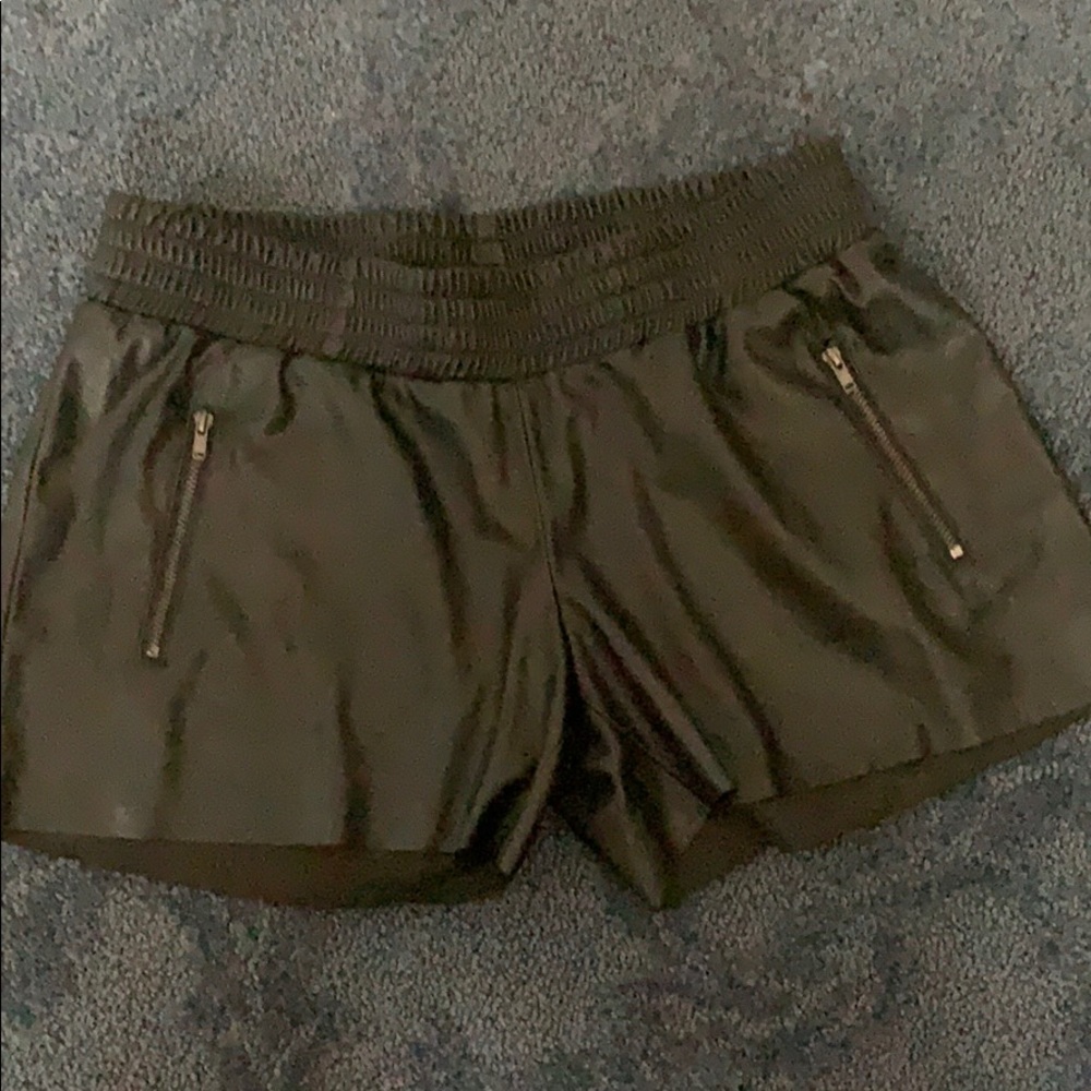 Generation love faux leather shorts